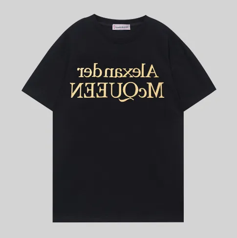 Alexander McQueen Graphic Tee Reversed Logo