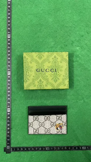 Gucci GG Marmont Card Holder Tiger Embroidery