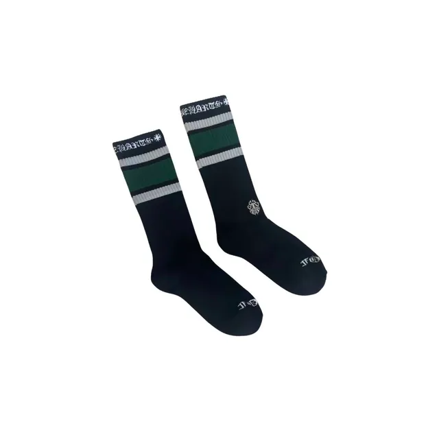 Crew Socks Striped Cuff