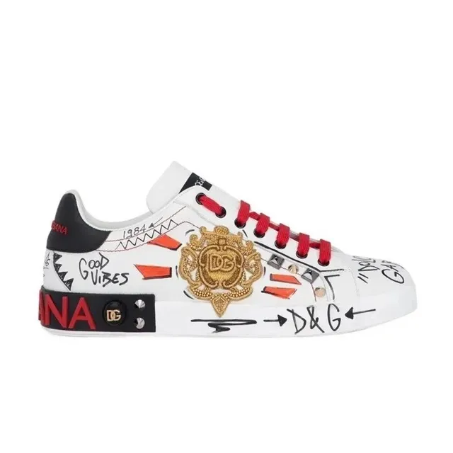 Dolce & Gabbana Sneaker Graffiti Embroidered