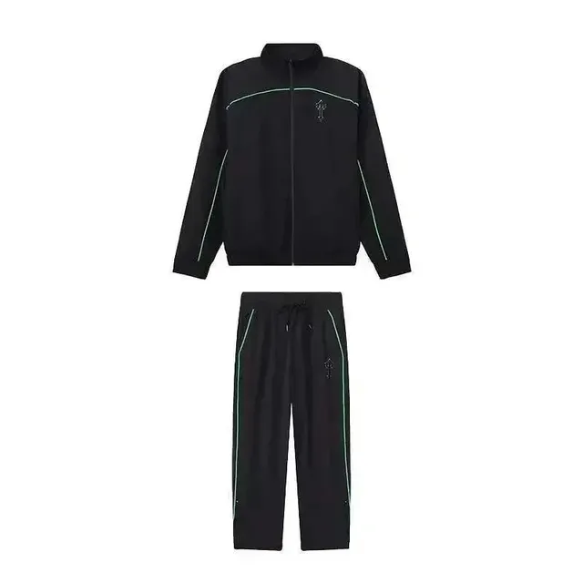 Chrome Hearts Track Suit Green Piping