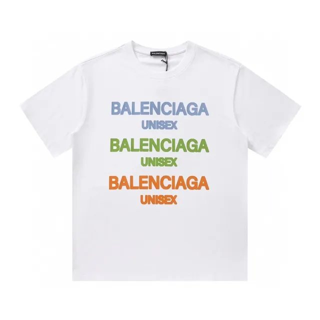 Balenciaga Logo Print T-Shirt Multi-Color Logo