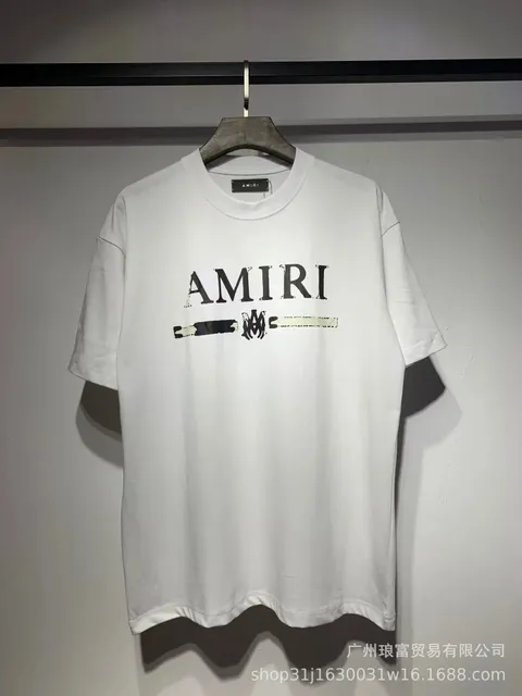 Amiri Logo Tee Distressed Logo