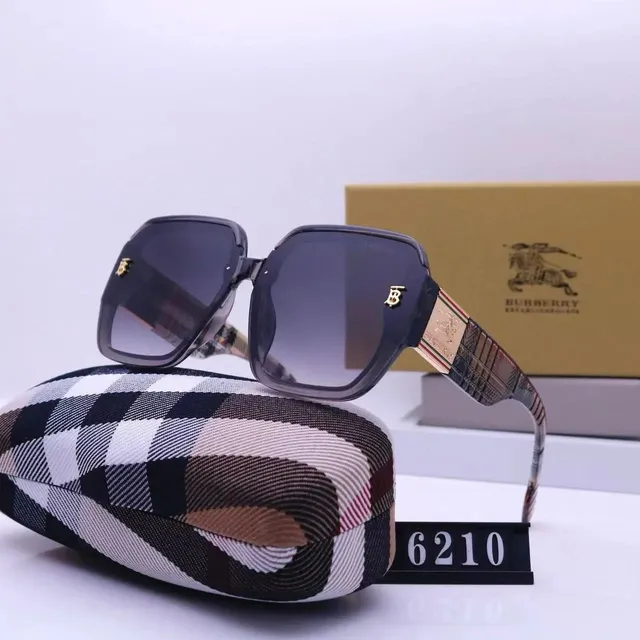 Burberry Square Sunglasses Checkered Temple