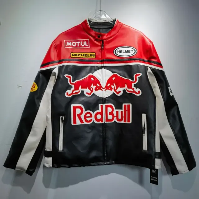 Racing Leather Jacket Red Bull Racing