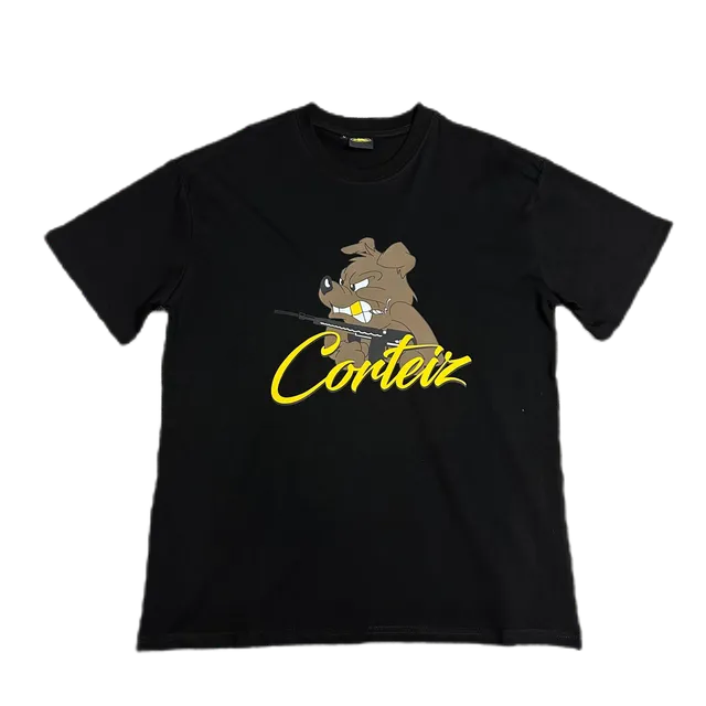 Corteiz Graphic Tee Dog with Rifle