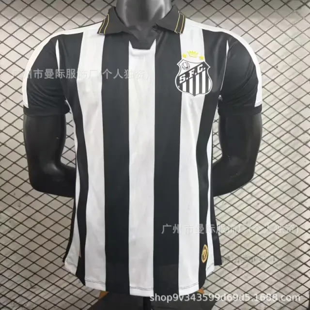 Cartier Santos FC Home Jersey Vertical Stripe