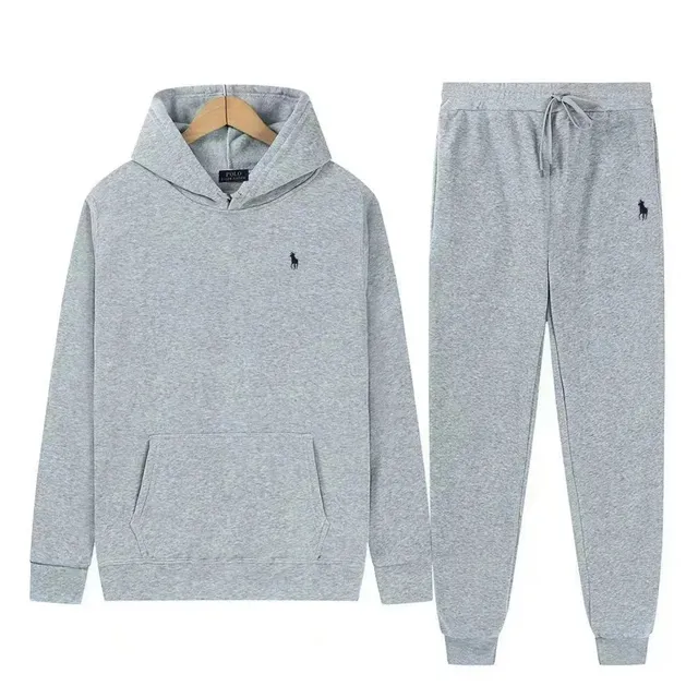 Polo Ralph Lauren Hoodie and Jogger Set Heather Grey