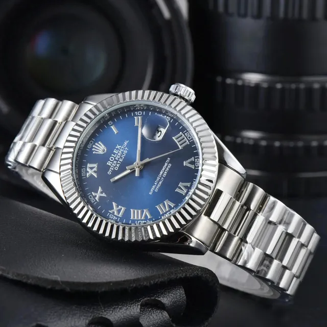 Rolex Oyster Perpetual Datejust Blue Dial Roman Numeral