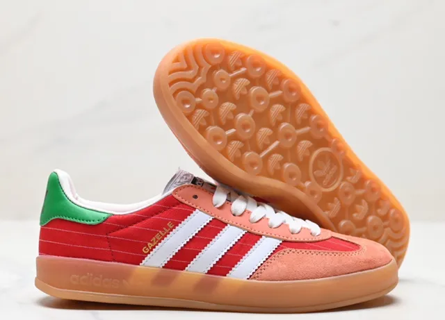 Adidas Gazelle Coral Red Green