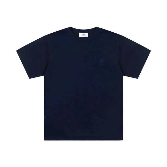 AMI Paris Logo T-Shirt Embroidered Heart