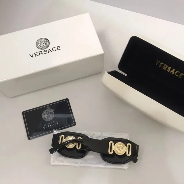 Versace Medusa Sunglasses Gold Medusa Logo