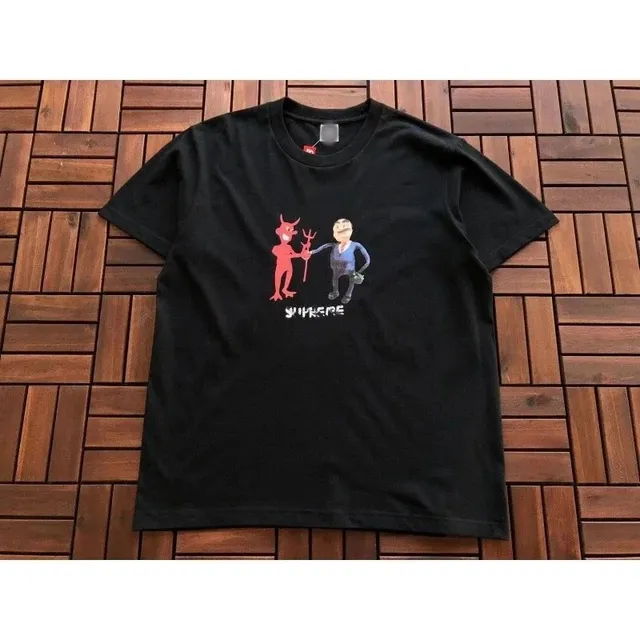 Supreme Graphic T-Shirt Devil and Man Print