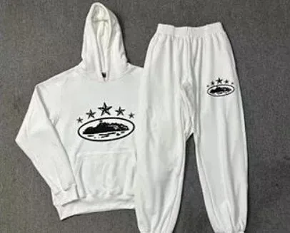 Corteiz Hoodie and Joggers Set Star Logo Print