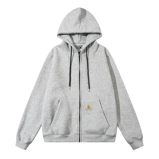 Carhartt Zip-Up Hoodie Heather Grey