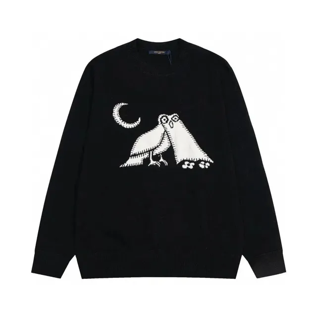 Louis Vuitton Owl Intarsia Sweater Owl and Moon Motif