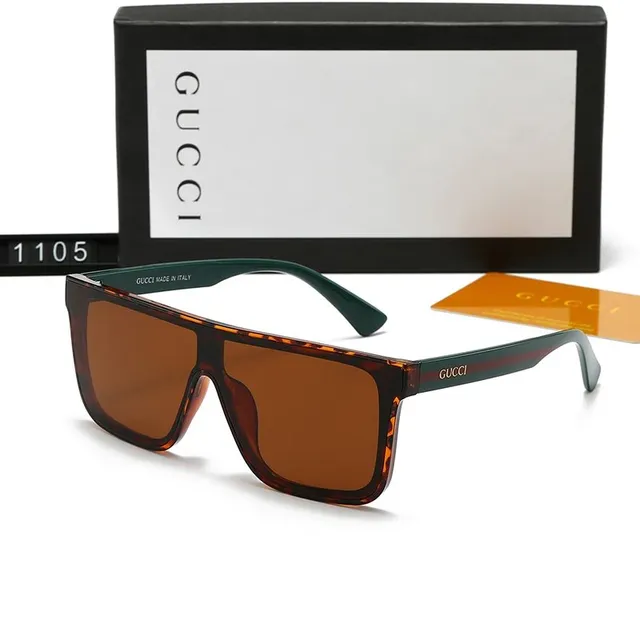 Gucci Square Sunglasses Tortoiseshell and Green