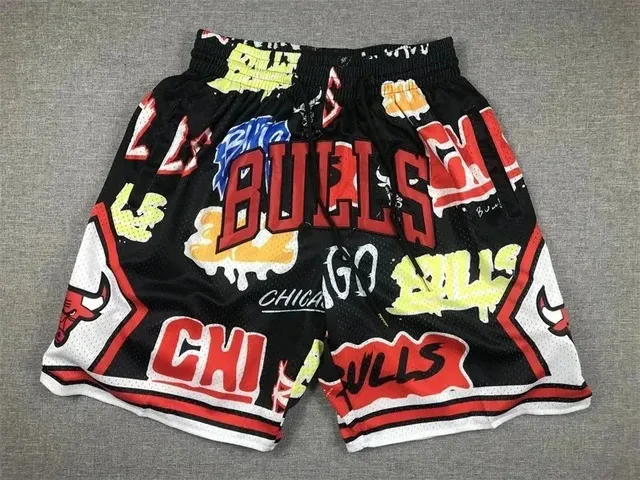 NBA Basketball Shorts Graffiti Print