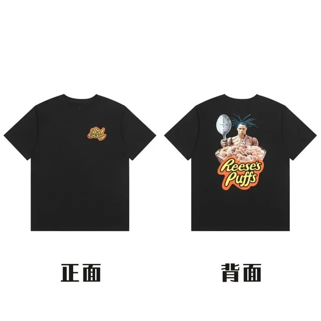 Graphic T-Shirt Reese's Puffs Cereal Print