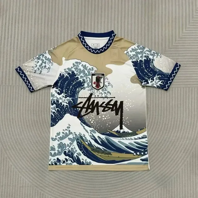 Stüssy Japan National Team Jersey Great Wave Print