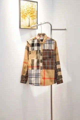 Burberry Patchwork Shirt Checkered Patchwork