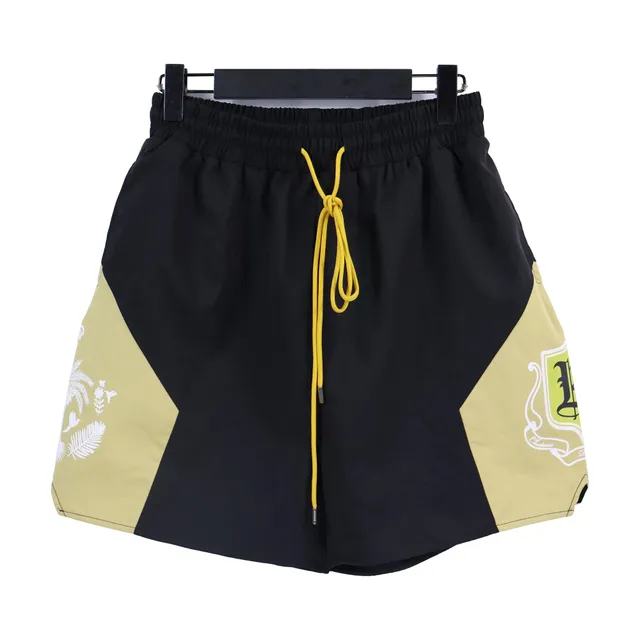 Gallery Dept. Panelled Shorts Floral & Crest Print