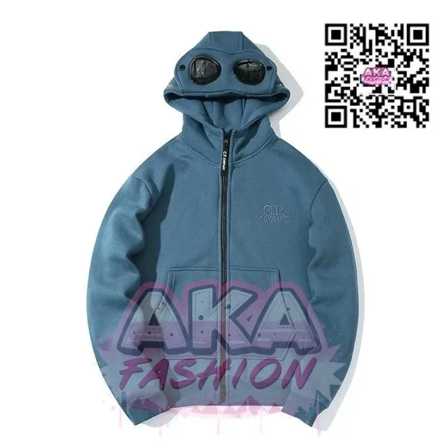 C.P. Company Goggle Hoodie Blue