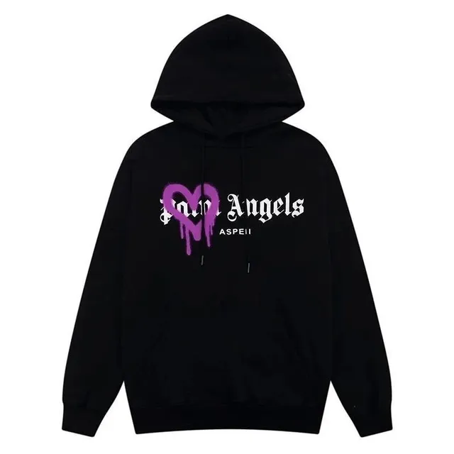 Palm Angels Hoodie Heart Logo