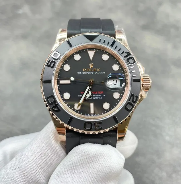 Rolex Yacht-Master Black Dial with Gold Bezel