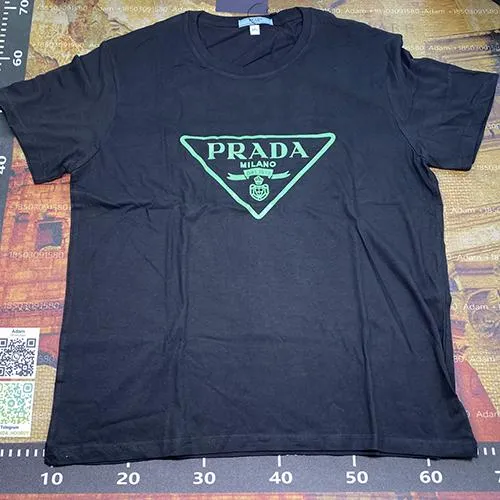 Prada Logo T-Shirt Triangle Logo