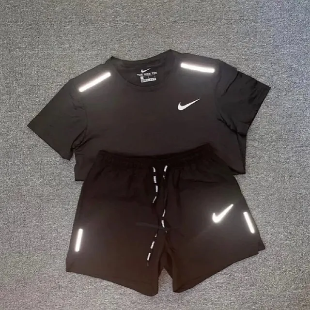 The Nike Tee & Shorts Set Reflective Black