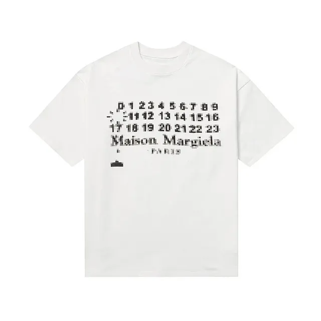 Maison Margiela T-Shirt Pixelated Numbers Logo