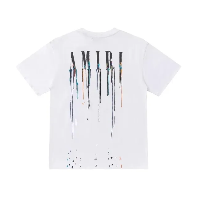 Amiri Paint Drip Tee Dripping Logo