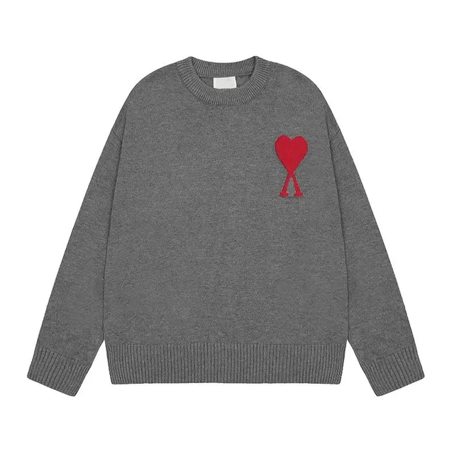AMI Paris Knit Sweater Heart Logo
