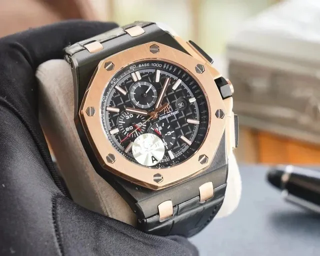 Audemars Piguet Royal Oak Offshore Chronograph Black Dial with Rose Gold Case