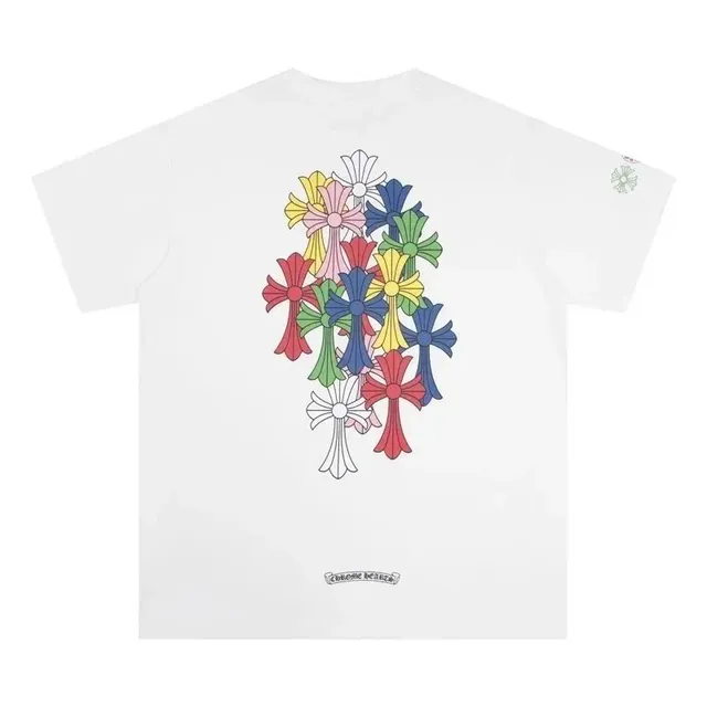 Chrome Hearts T-Shirt Multi-Color Cross Print