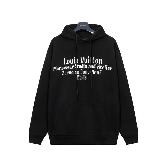 Louis Vuitton Hooded Sweatshirt Menswear Studio and Atelier Print
