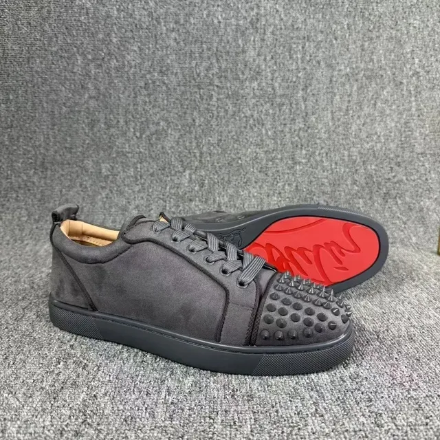 Christian Louboutin Louis Junior Spiked Suede