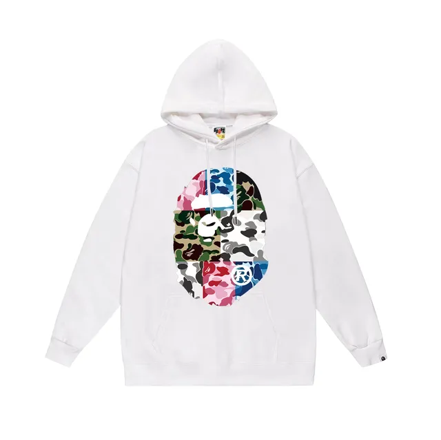 BAPE Shark Hoodie Multi-Camo Ape Head
