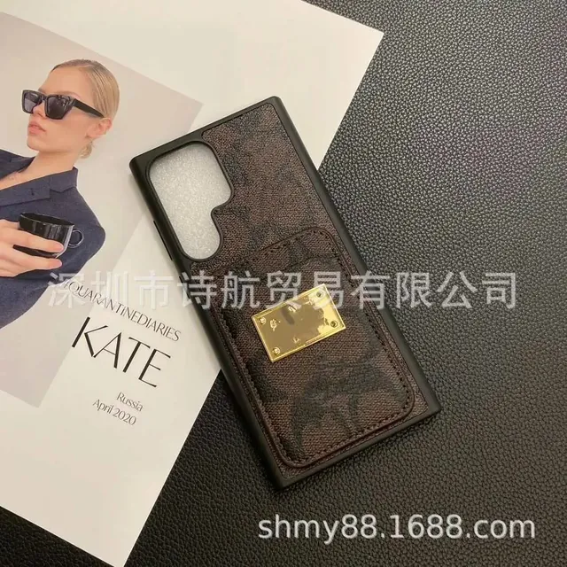 Michael Kors Phone Case with Cardholder Monogram Canvas