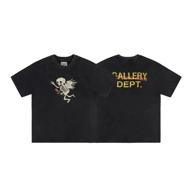 Gallery Dept. Skeleton Tee Winged Skull Print