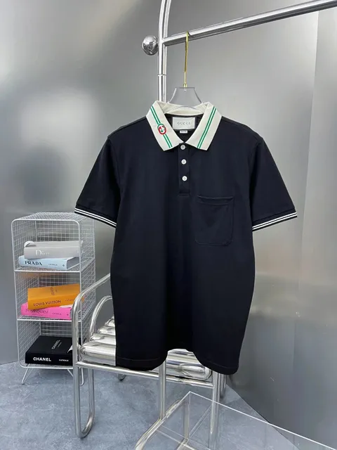 Gucci Polo Shirt Web Stripe Collar