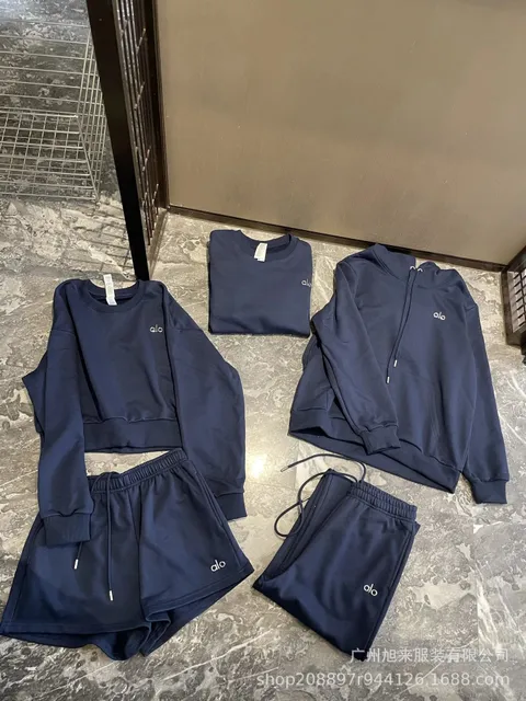 Alo Yoga Lounge Set Embroidered Logo