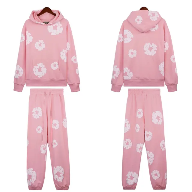 Hoodie and Joggers Set Floral Print