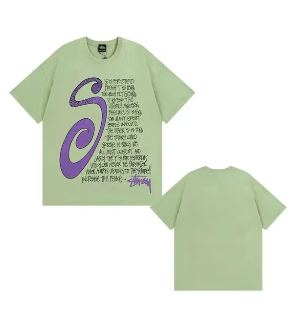 Stüssy Graphic Tee S Logo Script Print