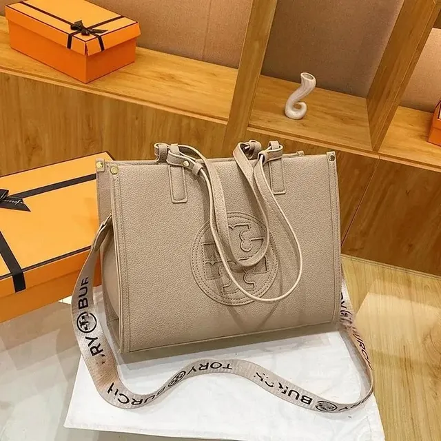 Tory Burch Mini T Monogram Logo-Embossed