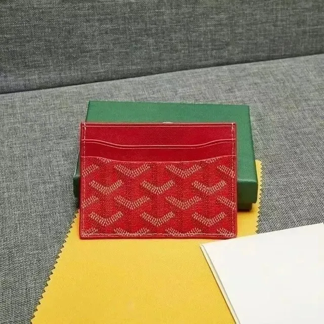 Goyard Card Holder Chevron Pattern