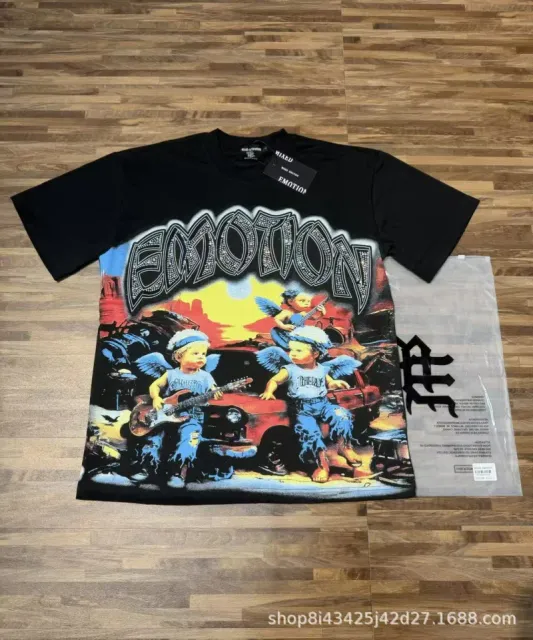 Broken Planet Emotion Graphic Tee Angels Rock Band Print