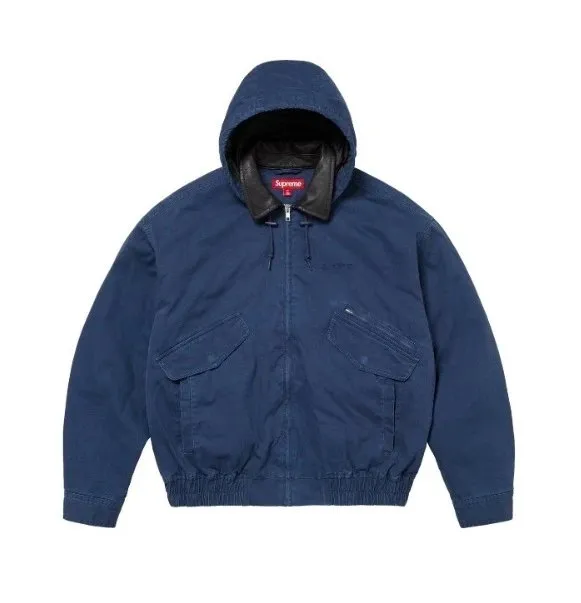 Supreme Hooded Coach Jacket Navy