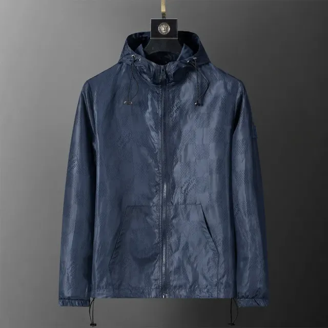 Louis Vuitton Checkered Hooded Windbreaker Monogram Canvas